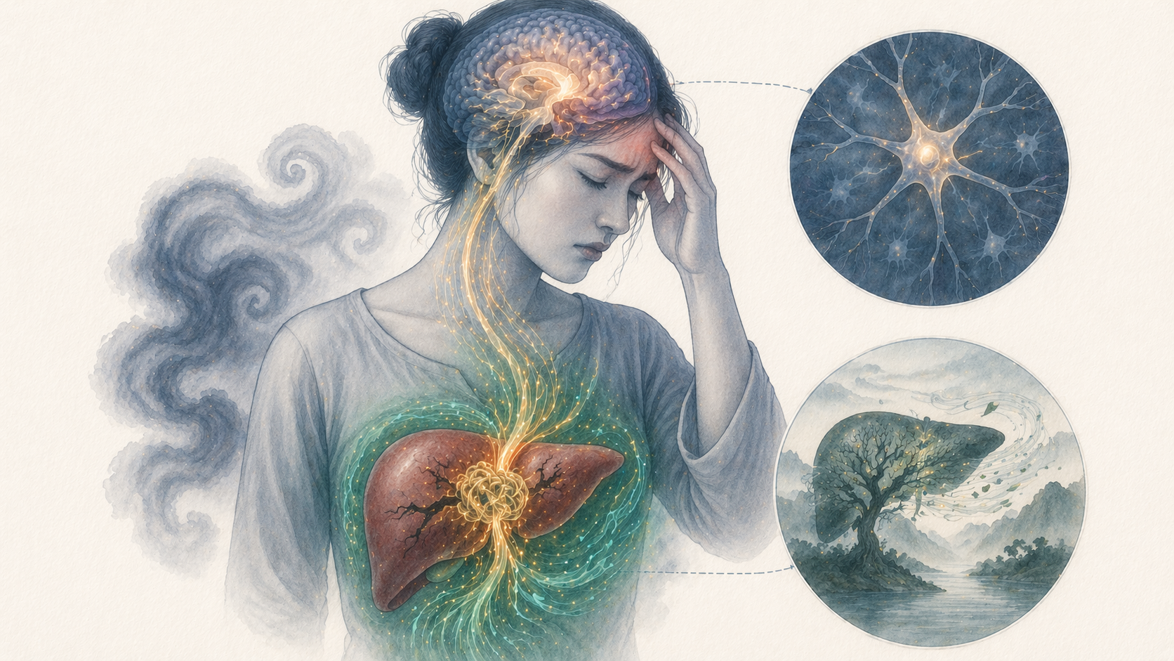 Representation of liver qi stagnation affecting emotional flow in korean medicine psychiatric disorders