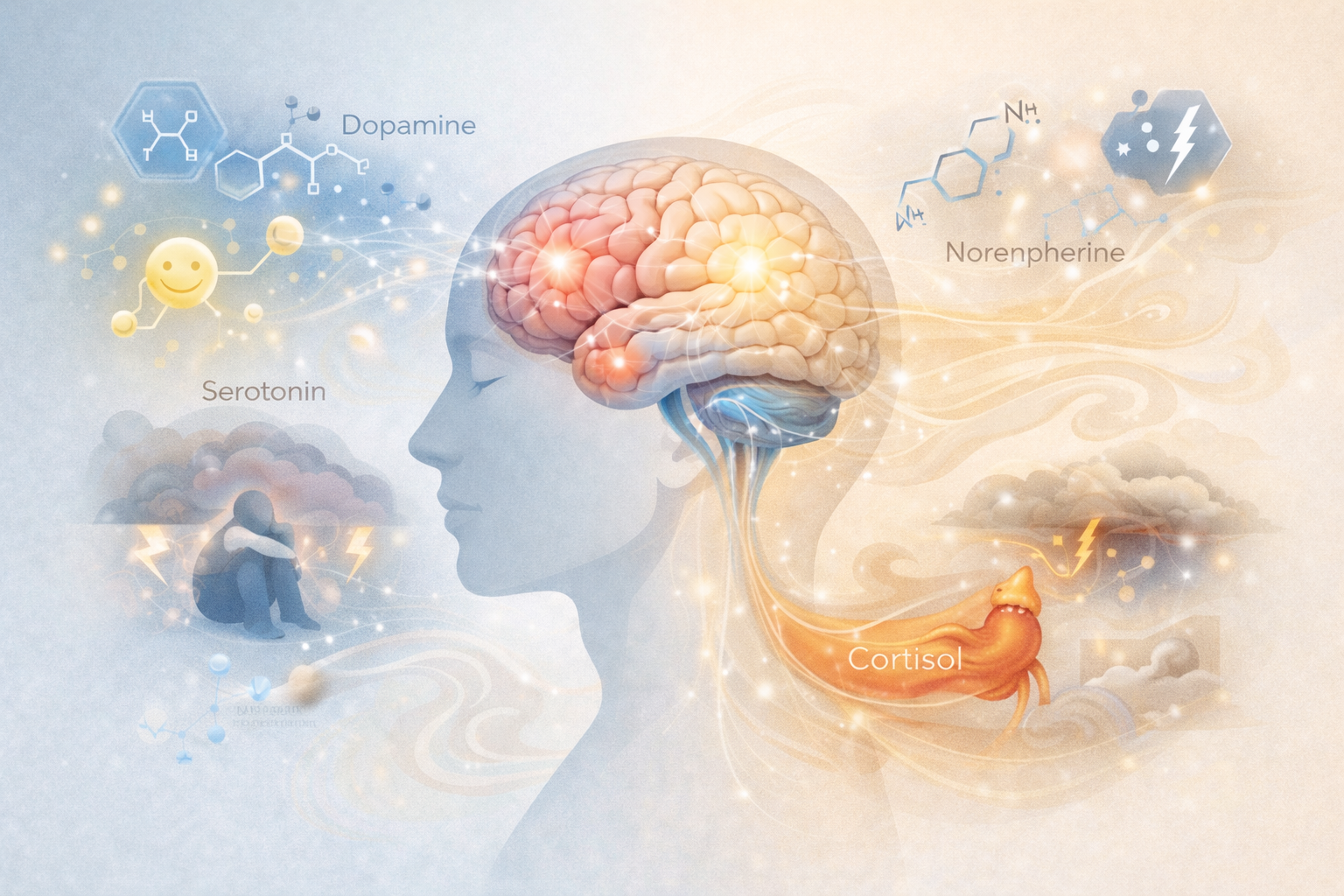 brain circuits and stress response involving amygdala prefrontal cortex and neurotransmitters