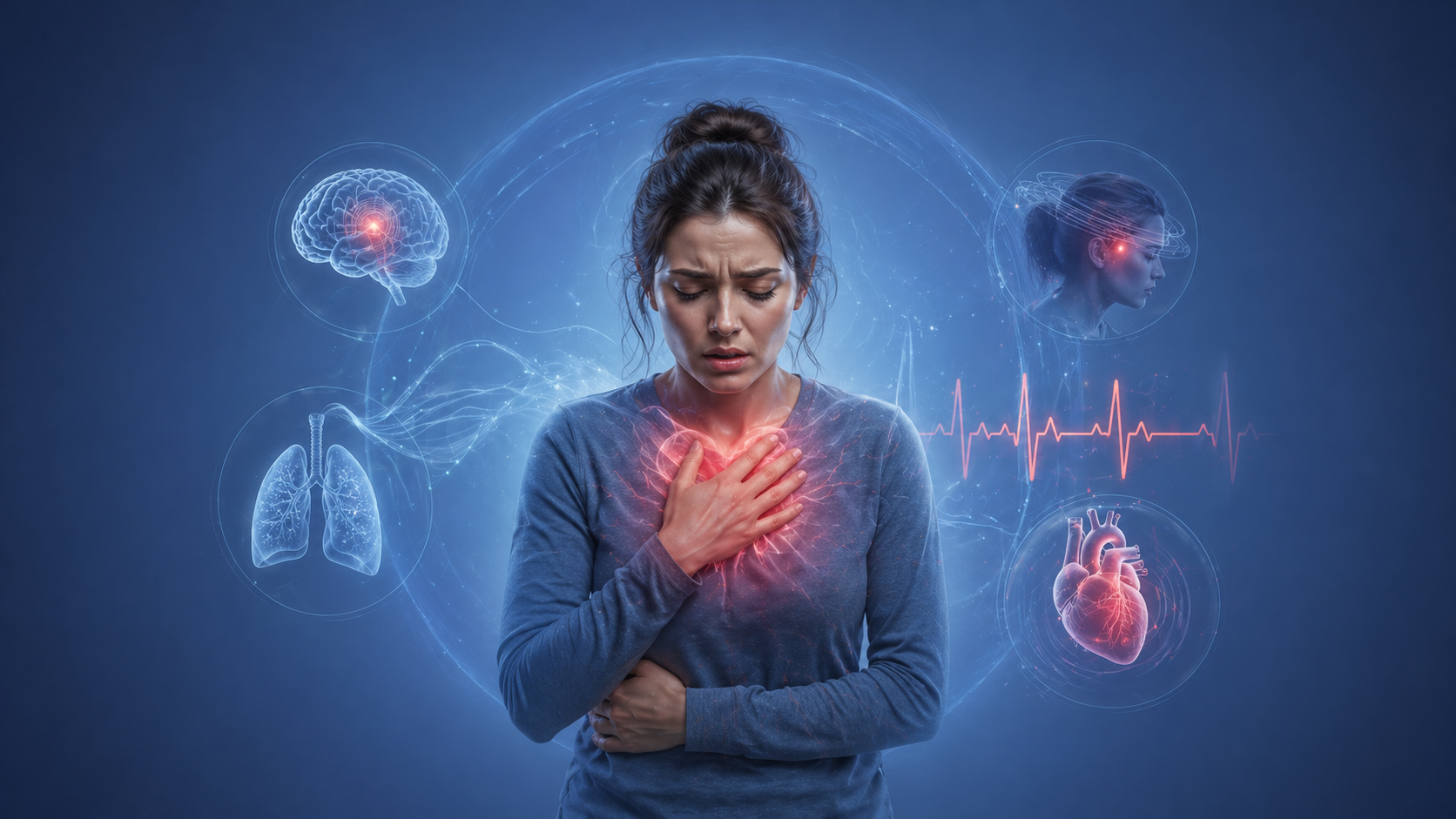 panic disorder symptoms including palpitations dizziness and fear response