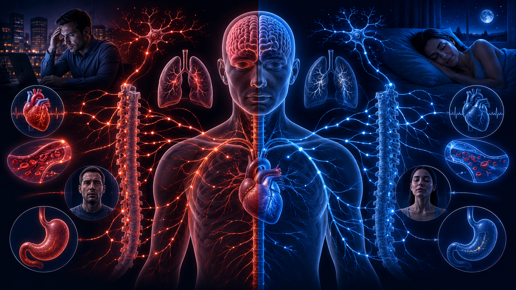 Insomnia sleep regulation autonomic nervous system balance and sympathetic activation.