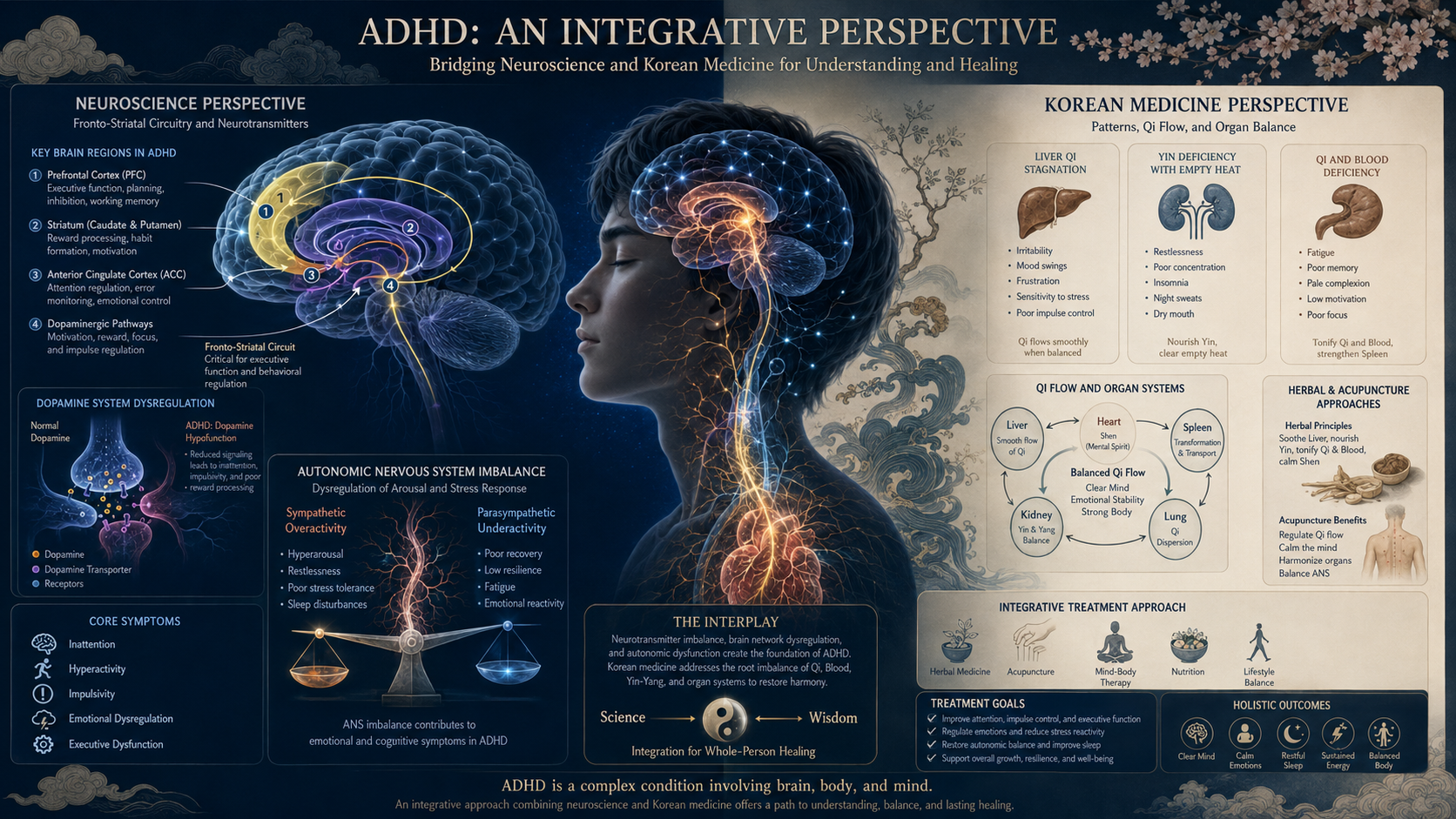 ADHD symptoms explained through integrative neuroscience and Korean medicine