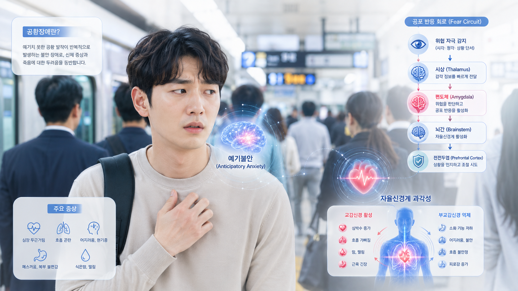 공황장애 원인과 예기불안 이미지