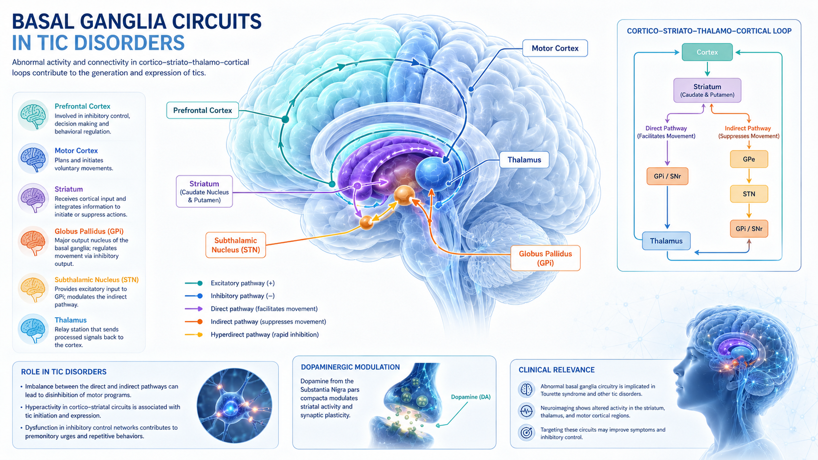 tic disorder neurodevelopment basal ganglia circuits