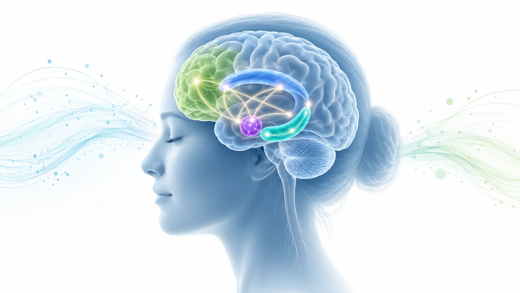 Brain networks involved in depression including the prefrontal cortex amygdala hippocampus and anterior cingulate cortex