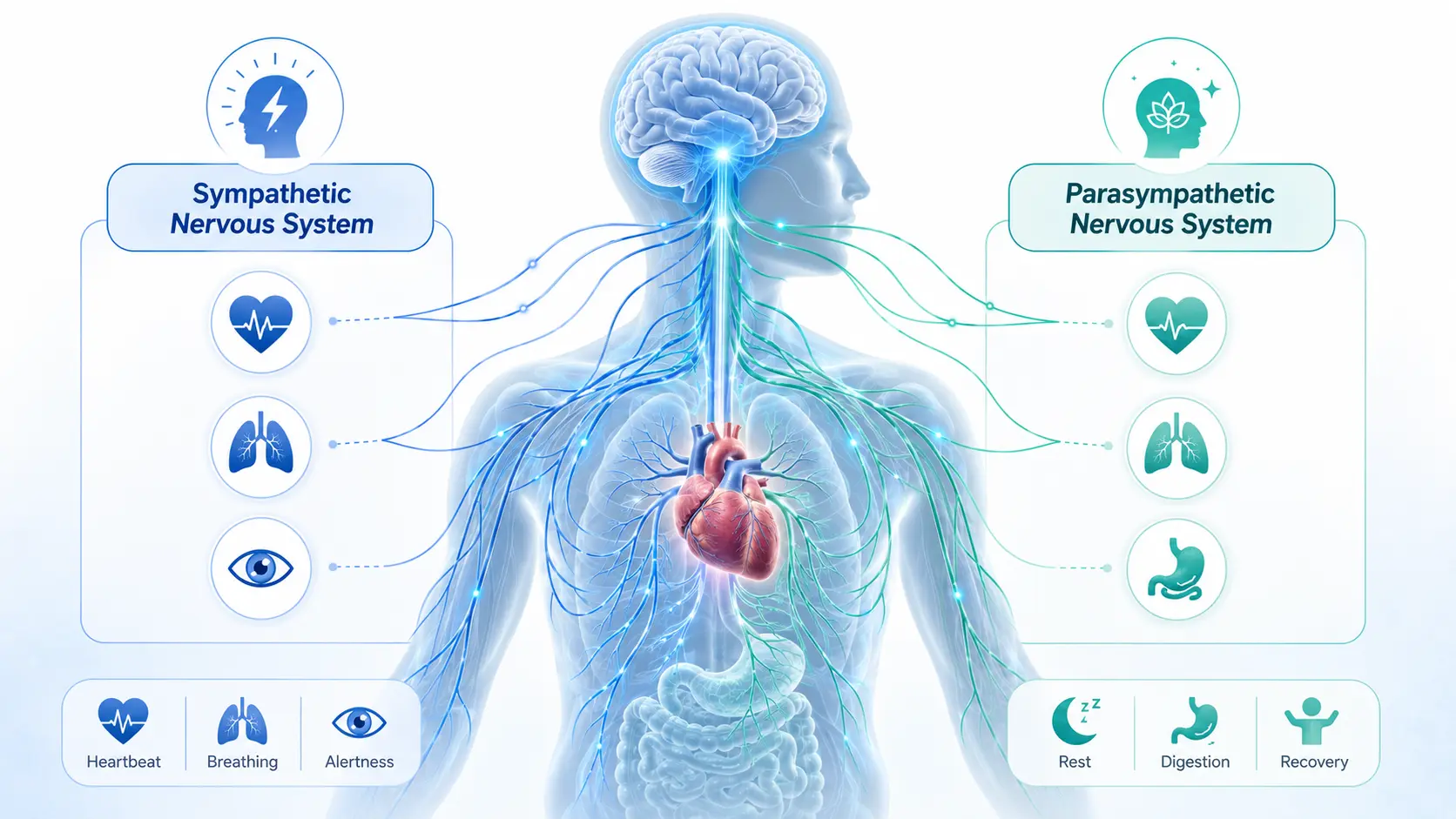 Panic disorder autonomic hyperarousal involving the brain, heart, breathing, and autonomic nervous system