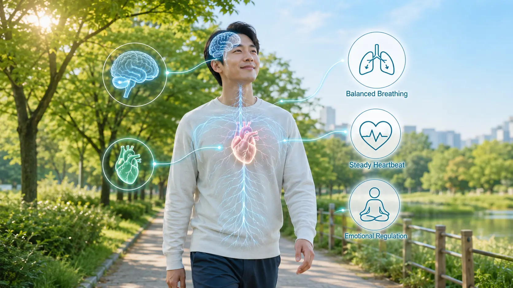 Recovery from panic disorder autonomic hyperarousal through sympathetic and parasympathetic balance