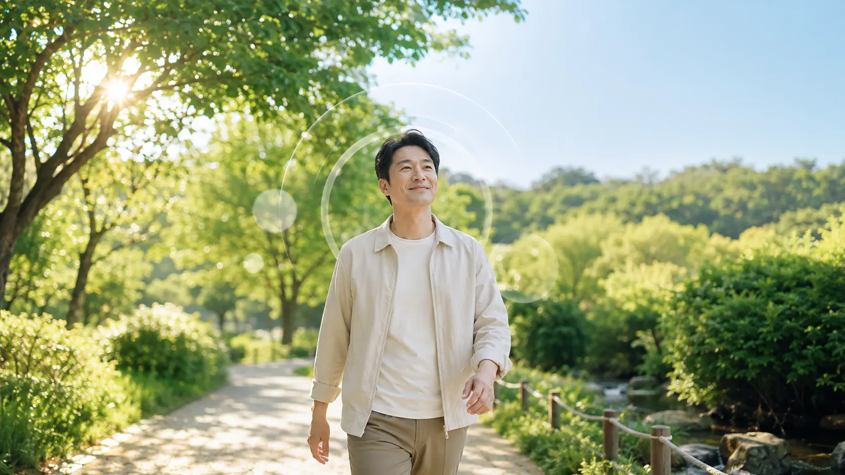 불면증 자율신경 안정과 몸과 마음의 균형을 표현한 한국인 모델