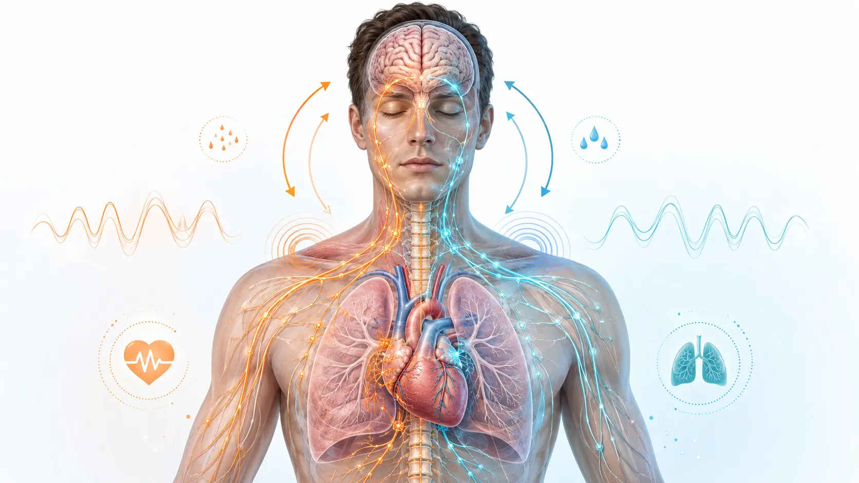 Tic disorder autonomic response showing sympathetic and parasympathetic nervous system regulation