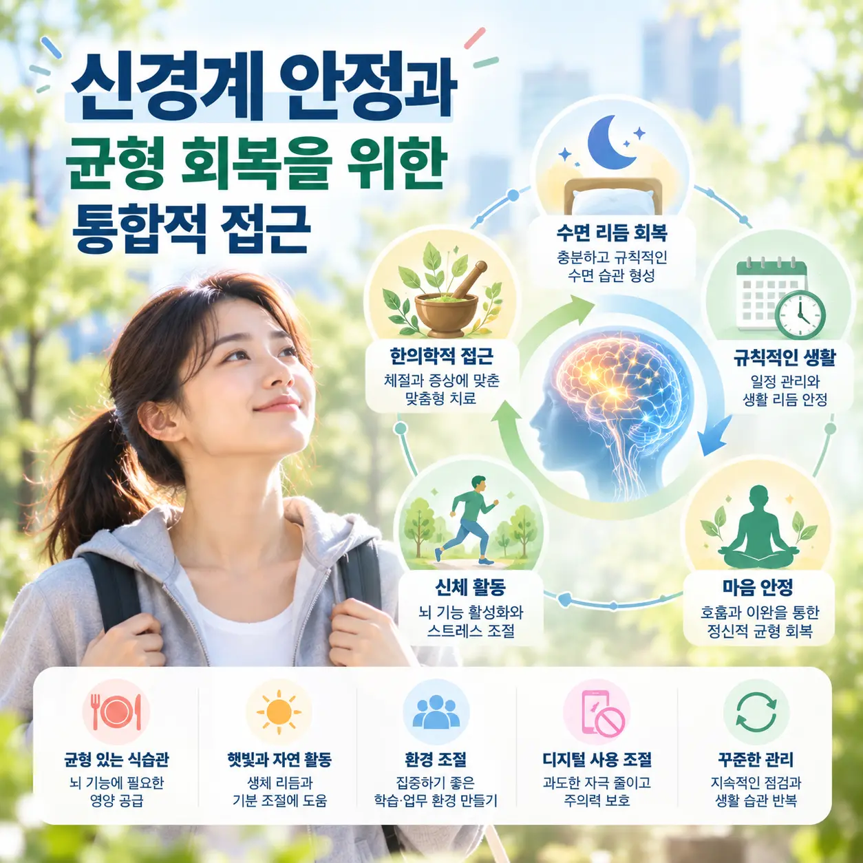 ADHD 한의학적 치료 접근과 신경계 안정 및 균형 회복 이미지