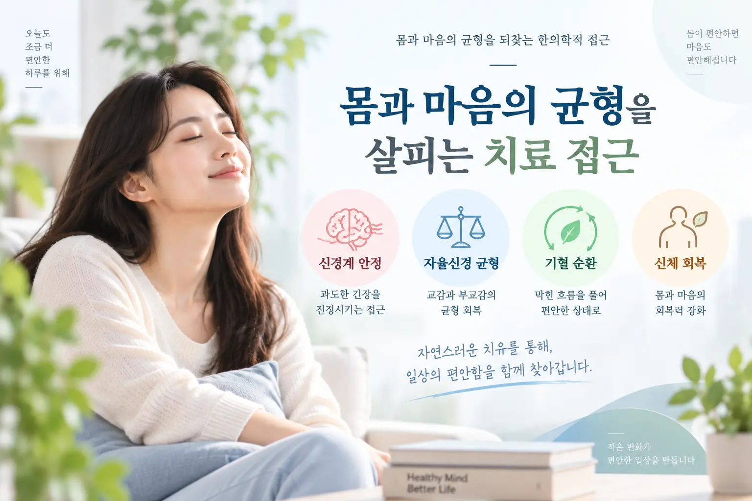 공황장애 한의학 병리 관점의 신경계 안정과 자율신경 균형 치료 접근 이미지